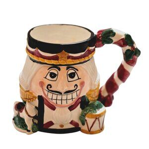 Christmas NUTCRACKER Tis the Season Coffee Mug Oversize Vintage Holiday